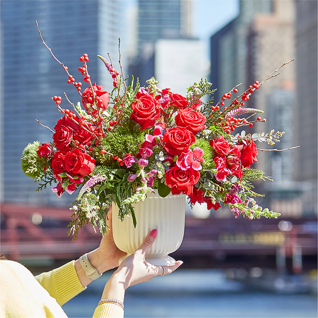 Big Red Bow Bouquet – HOORAY'S FROM HOLLYWOOD, Hollywood FL