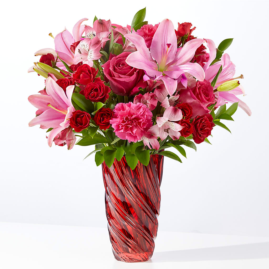 In Love Bouquet with Luxe Swirl Vase – HOORAY'S FROM HOLLYWOOD, Hollywood FL