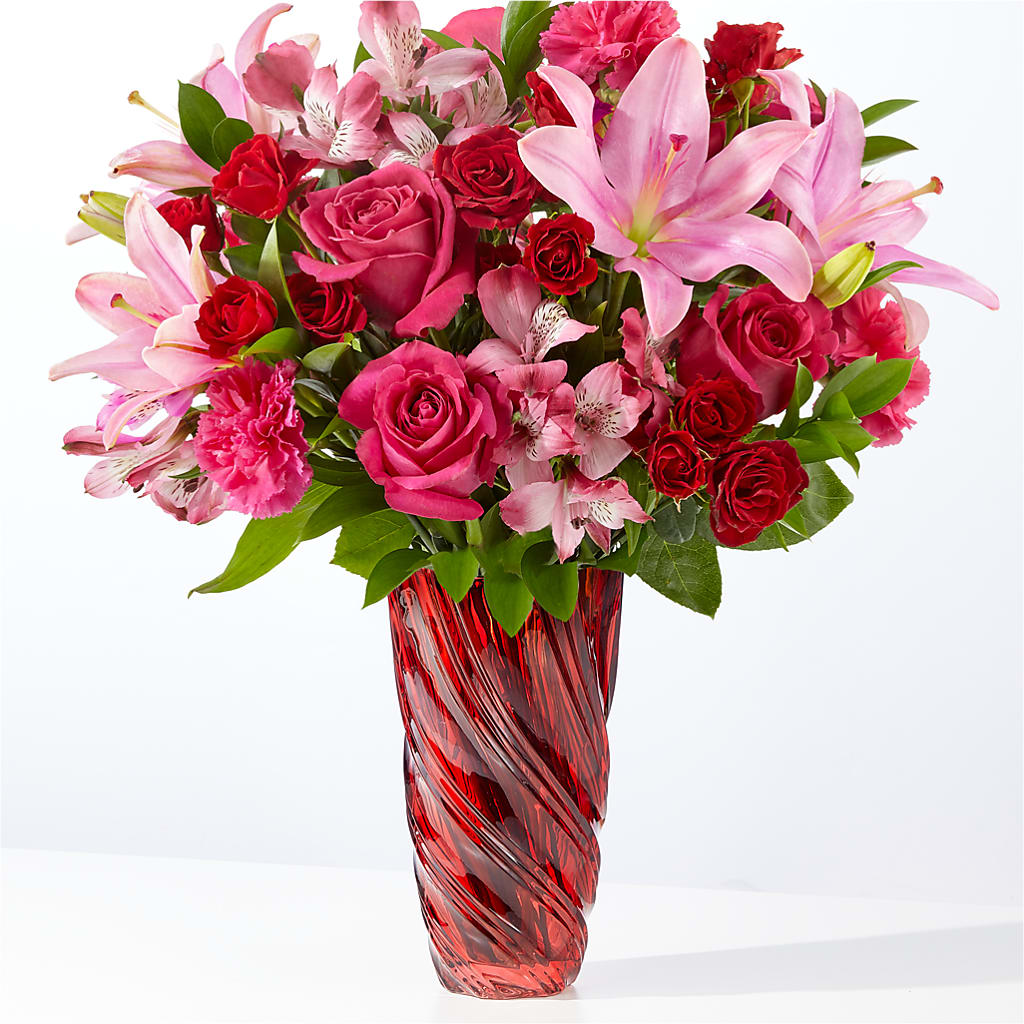In Love Bouquet with Luxe Swirl Vase – HOORAY'S FROM HOLLYWOOD, Hollywood FL