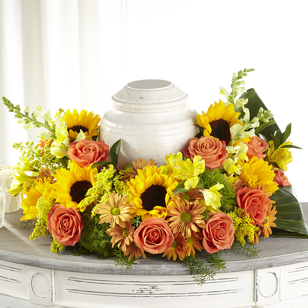 Faithful Sunflower Cremation Adornment – HOORAY'S FROM HOLLYWOOD, Hollywood FL