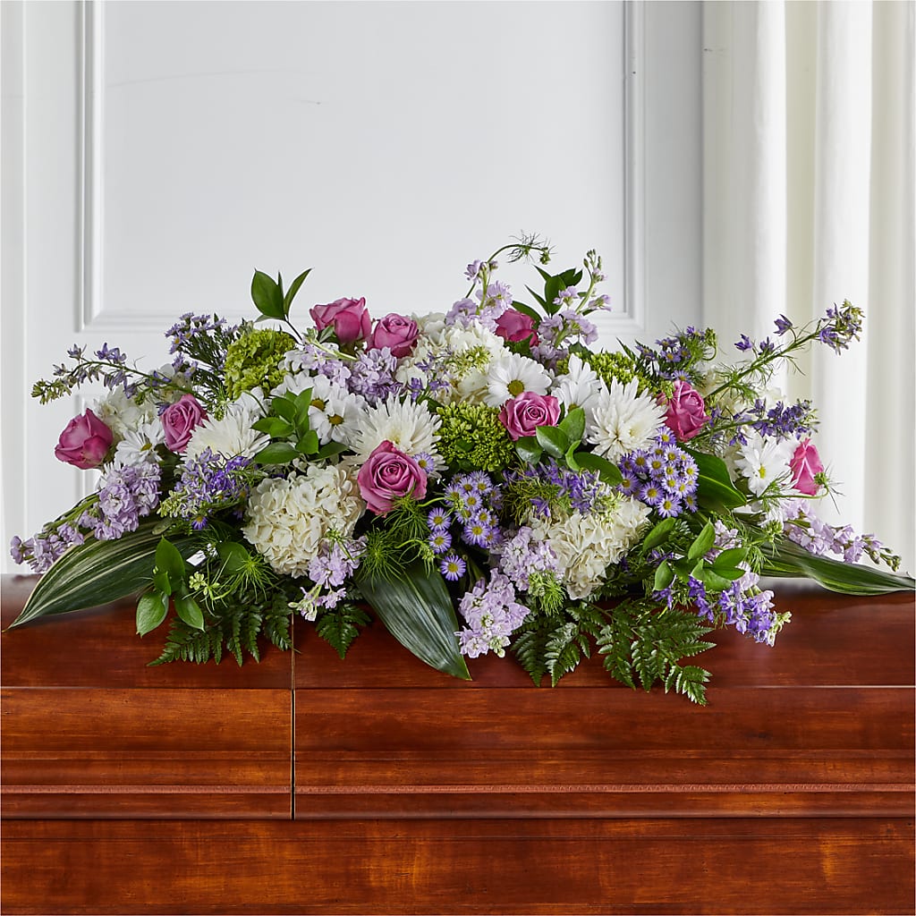 Meadows of Serenity Casket Spray – HOORAY'S FROM HOLLYWOOD, Hollywood FL