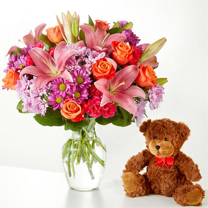 One and Only Bouquet and Bear Bundle – HOORAY'S FROM HOLLYWOOD, Hollywood FL