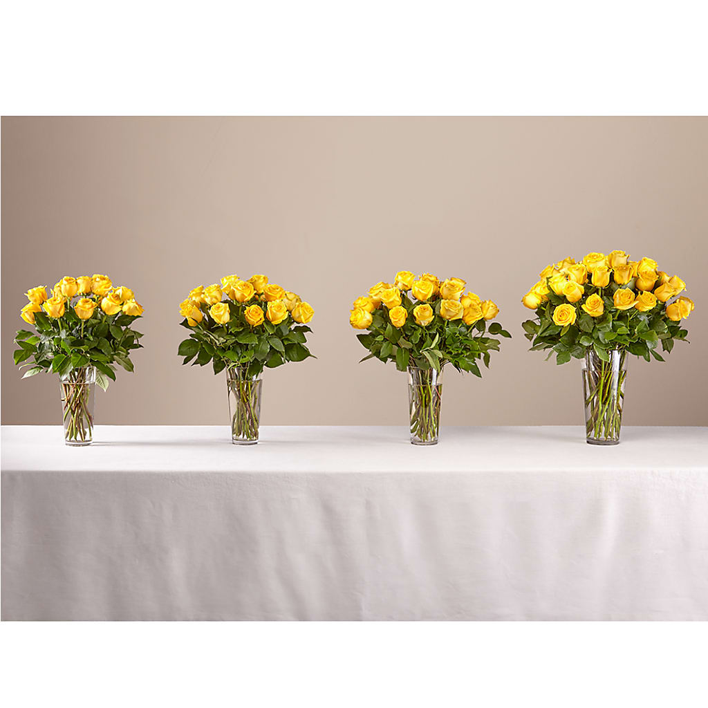 Long Stem Yellow Rose Bouquet – HOORAY'S FROM HOLLYWOOD, Hollywood FL
