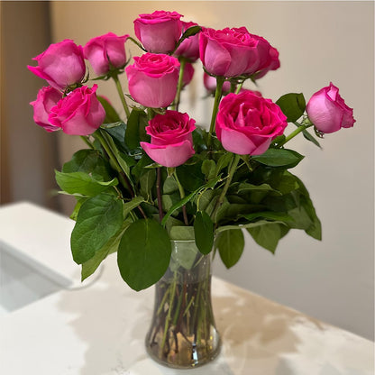 Long Stem Pink Rose Bouquet – HOORAY'S FROM HOLLYWOOD, Hollywood FL