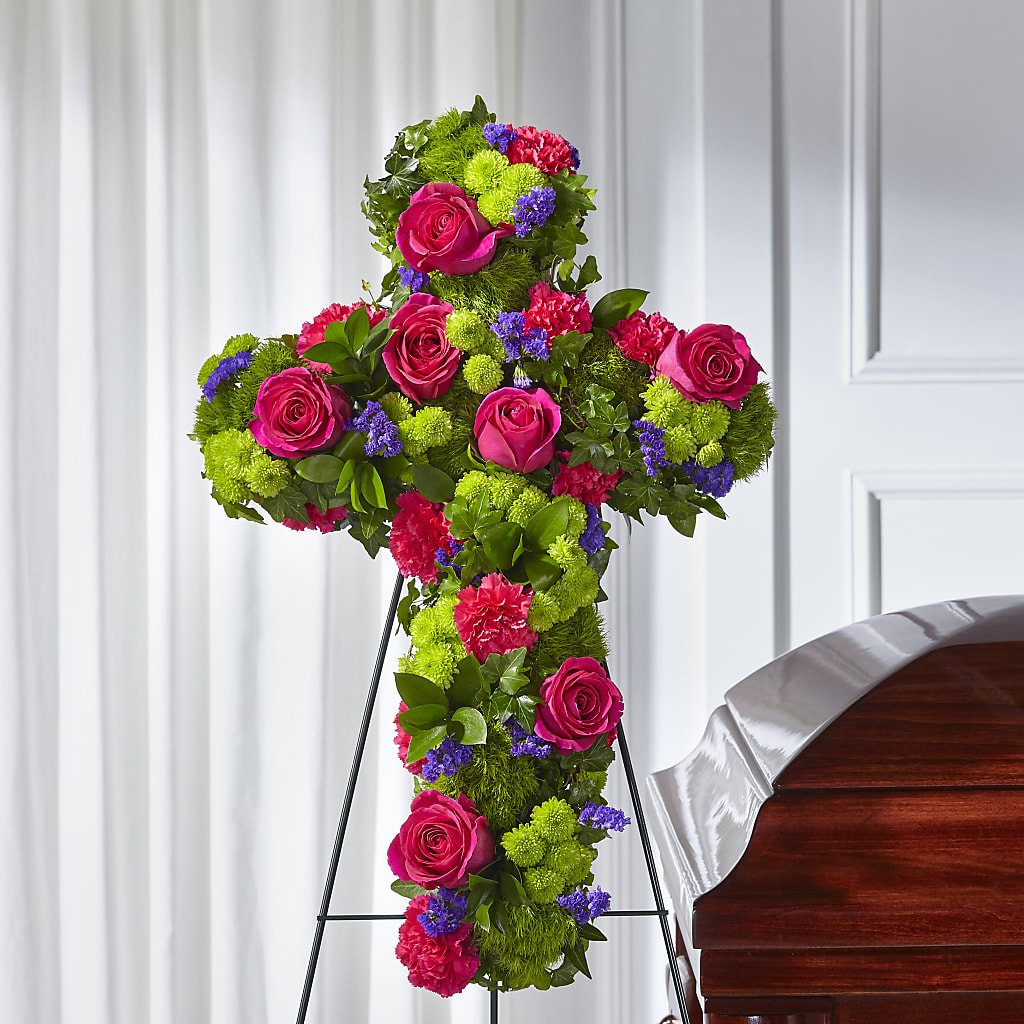 Tribute Rose Floral Cross – HOORAY'S FROM HOLLYWOOD, Hollywood FL