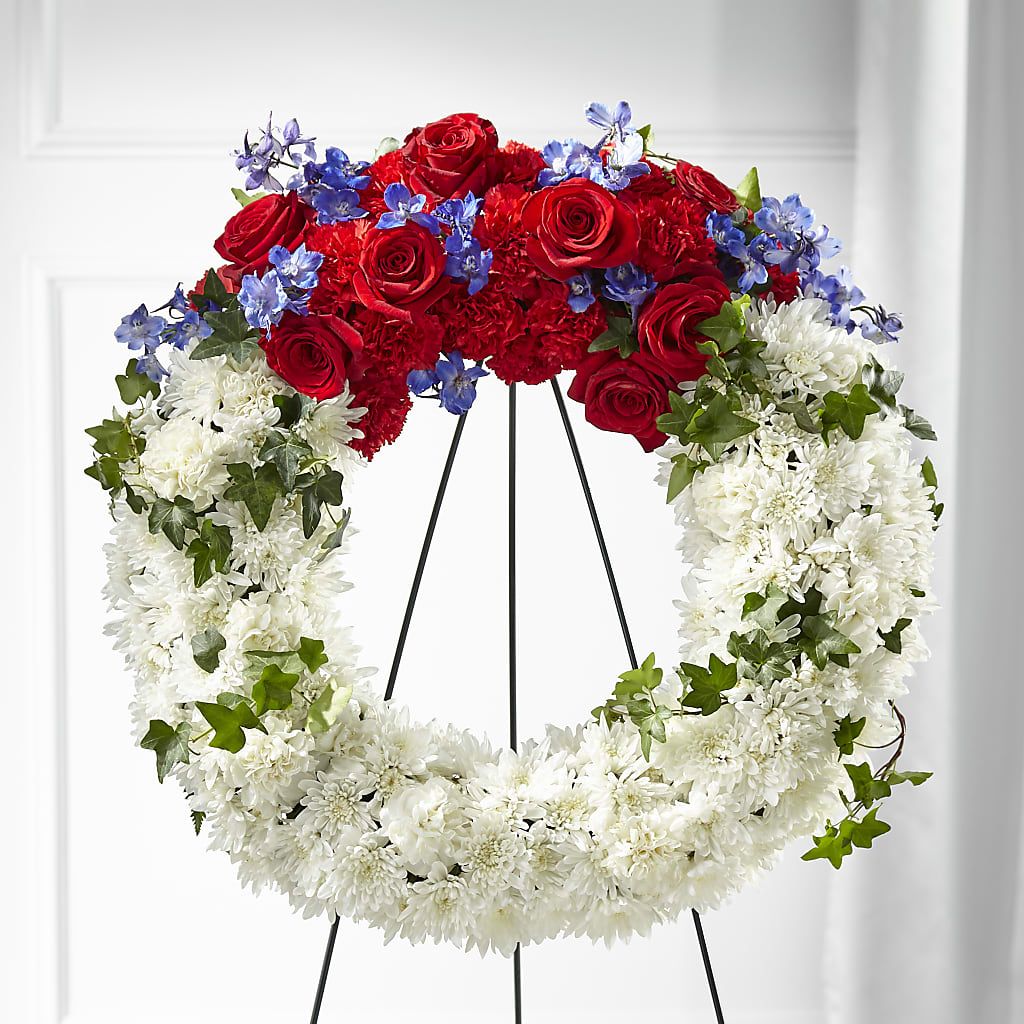 Patriotic Passion Wreath – HOORAY'S FROM HOLLYWOOD, Hollywood FL