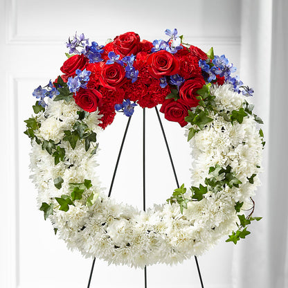 Patriotic Passion Wreath – HOORAY'S FROM HOLLYWOOD, Hollywood FL