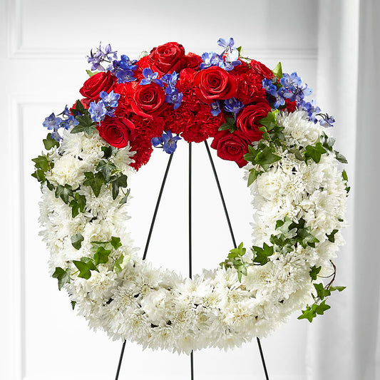 Patriotic Passion Wreath – HOORAY'S FROM HOLLYWOOD, Hollywood FL