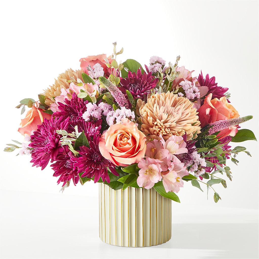 Berry Cobbler Bouquet with Ivory Vase – HOORAY'S FROM HOLLYWOOD, Hollywood FL