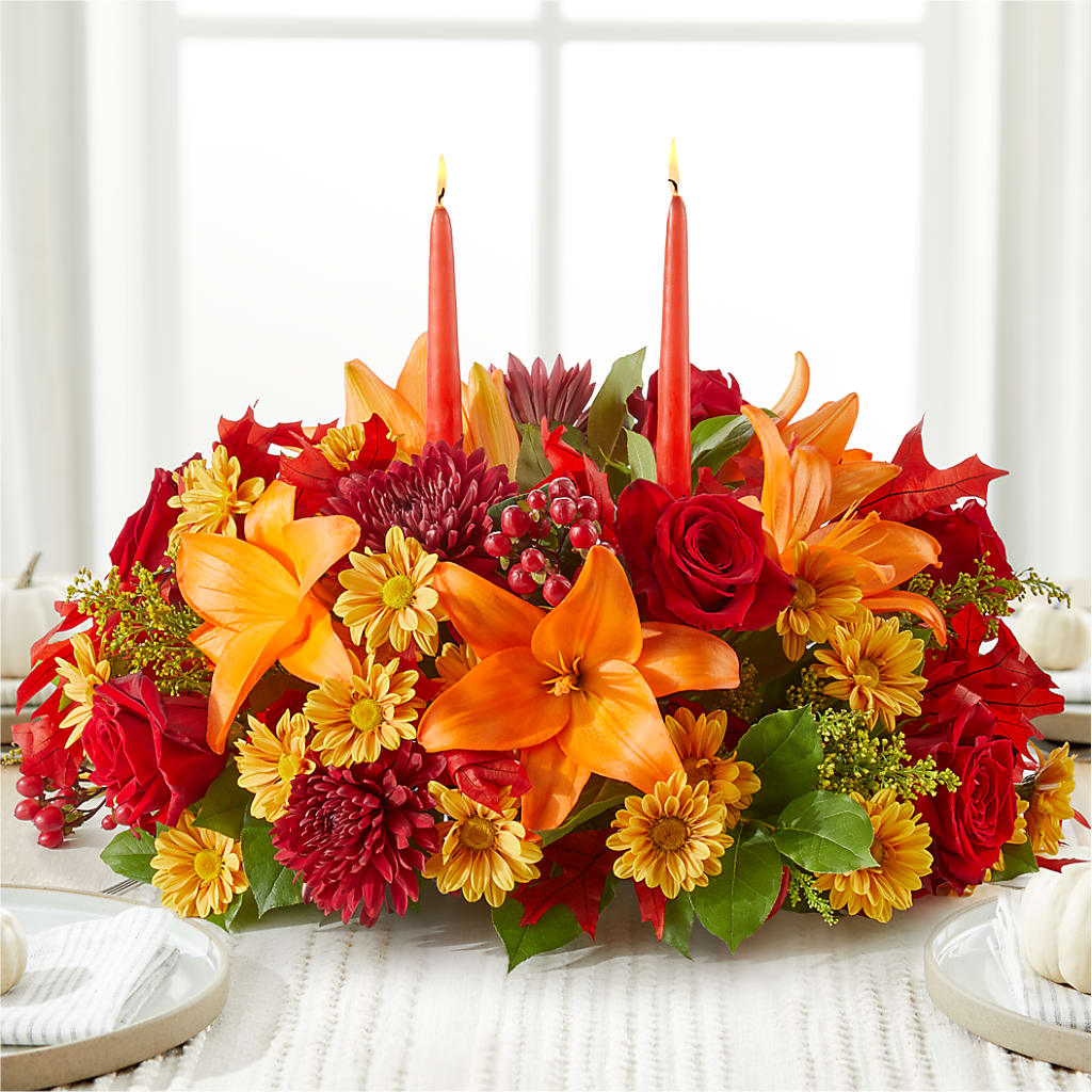 Autumn's Embrace Centerpiece – HOORAY'S FROM HOLLYWOOD, Hollywood FL