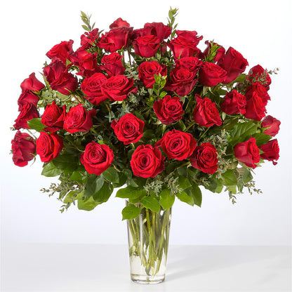 Forever Yours Fifty Stem Red Rose Bouquet – HOORAY'S FROM HOLLYWOOD, Hollywood FL