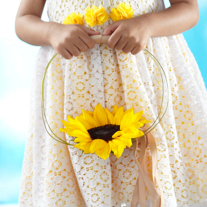 Sweet Sunshine Flower Girl Bouquet – HOORAY'S FROM HOLLYWOOD, Hollywood FL